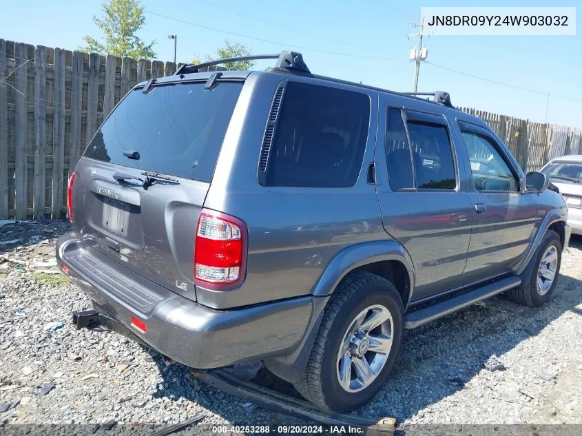 2004 Nissan Pathfinder Le Platinum VIN: JN8DR09Y24W903032 Lot: 40253288