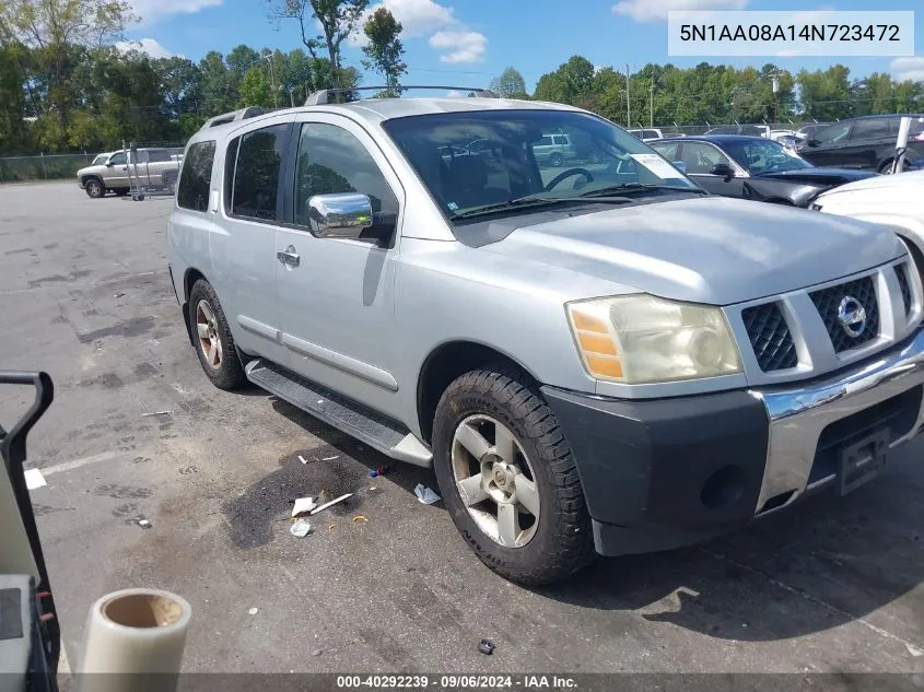 5N1AA08A14N723472 2004 Nissan Pathfinder Armada Se