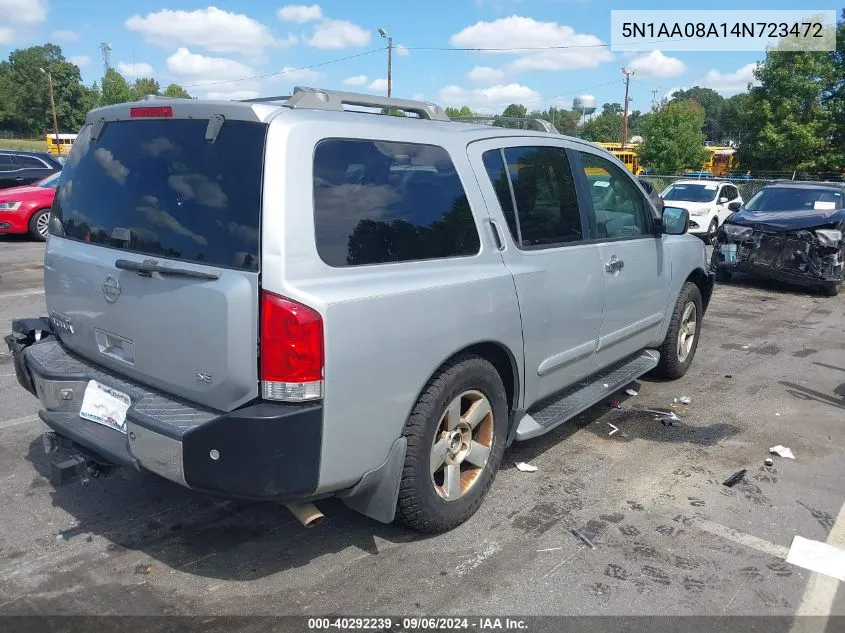 5N1AA08A14N723472 2004 Nissan Pathfinder Armada Se