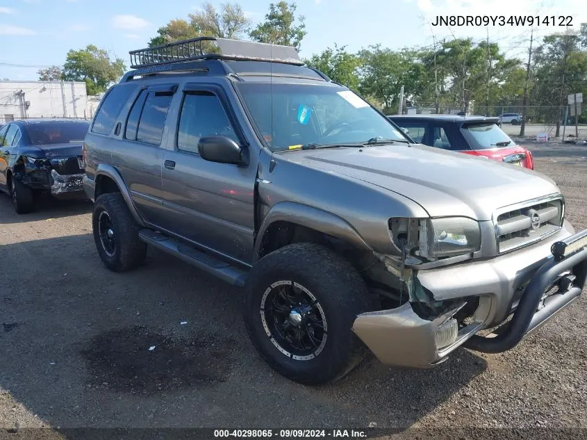 JN8DR09Y34W914122 2004 Nissan Pathfinder Se