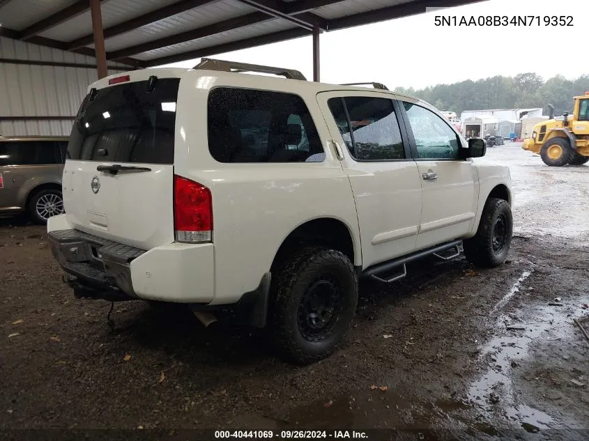 5N1AA08B34N719352 2004 Nissan Pathfinder Armada Le