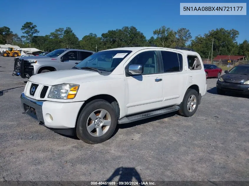 5N1AA08BX4N721177 2004 Nissan Pathfinder Armada Se