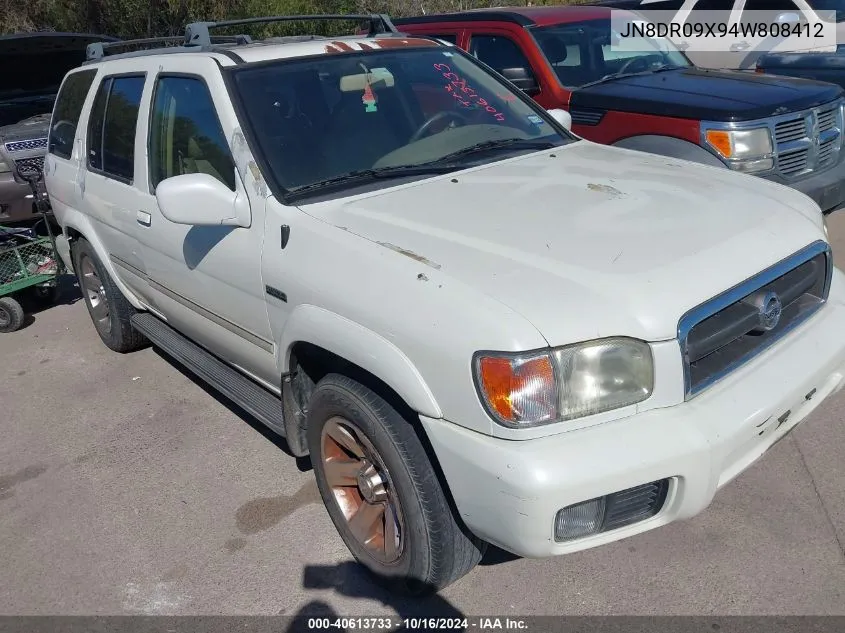 2004 Nissan Pathfinder Le Platinum VIN: JN8DR09X94W808412 Lot: 40613733