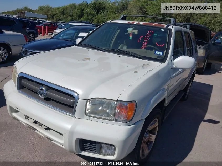 2004 Nissan Pathfinder Le Platinum VIN: JN8DR09X94W808412 Lot: 40613733