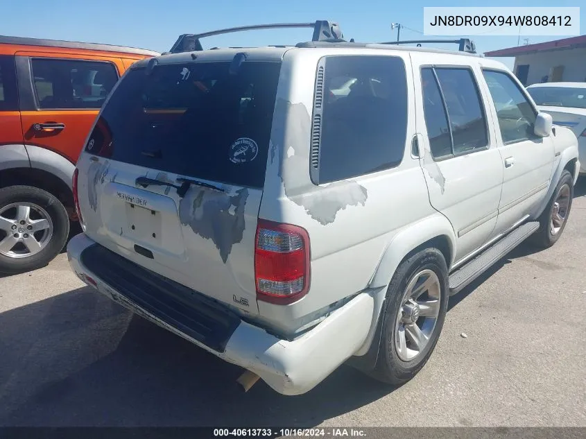 2004 Nissan Pathfinder Le Platinum VIN: JN8DR09X94W808412 Lot: 40613733