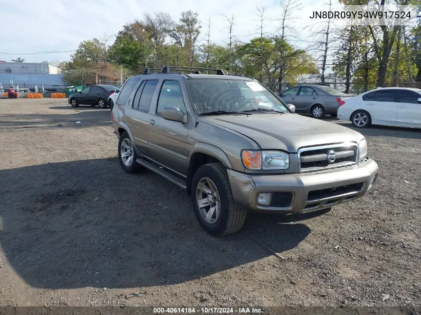 2004 Nissan Pathfinder Le Platinum VIN: JN8DR09Y54W917524 Lot: 40614184