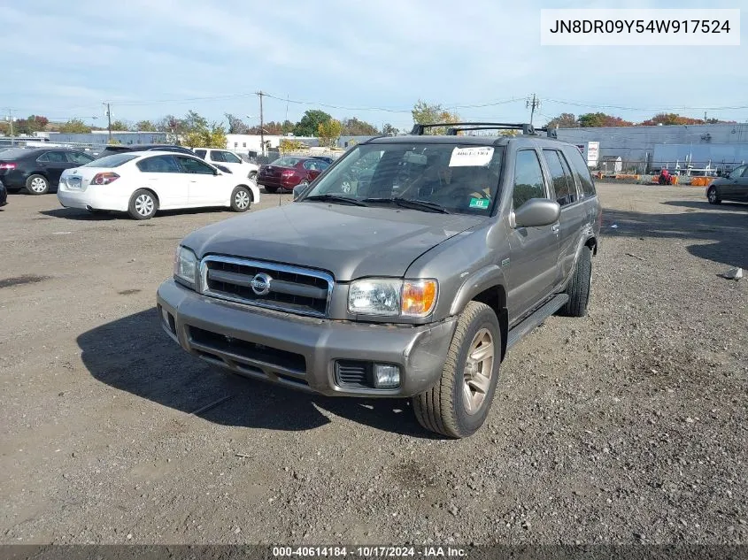 2004 Nissan Pathfinder Le Platinum VIN: JN8DR09Y54W917524 Lot: 40614184