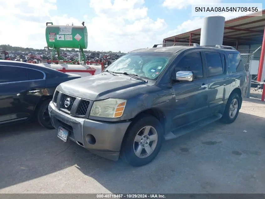 2004 Nissan Pathfinder Armada Se VIN: 5N1AA08A54N708456 Lot: 40719467