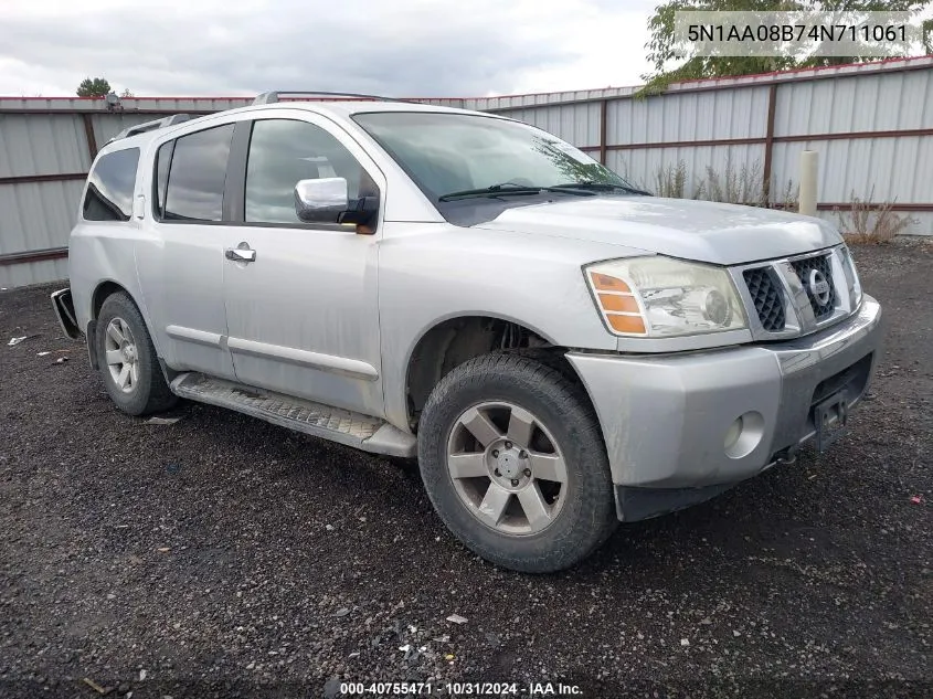 2004 Nissan Pathfinder Armada Le VIN: 5N1AA08B74N711061 Lot: 40755471