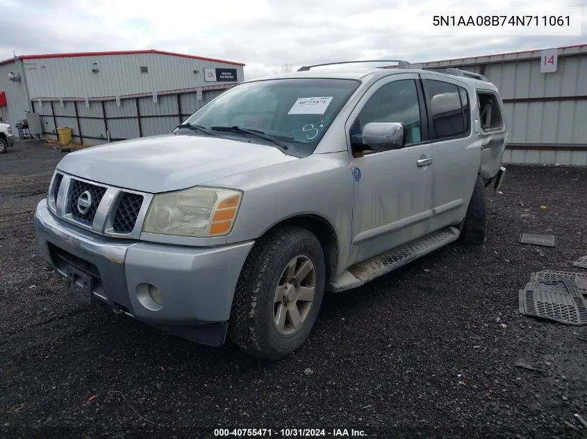 2004 Nissan Pathfinder Armada Le VIN: 5N1AA08B74N711061 Lot: 40755471