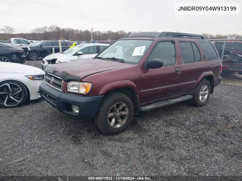 2004 Nissan Pathfinder Se VIN: JN8DR09Y04W913199 Lot: 40871912