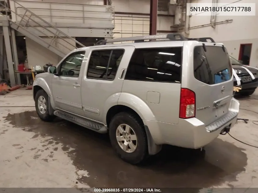 2005 Nissan Pathfinder Se Off-Road VIN: 5N1AR18U15C717788 Lot: 39968835