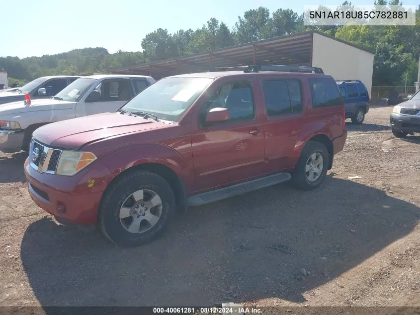 5N1AR18U85C782881 2005 Nissan Pathfinder Le/Se/Xe