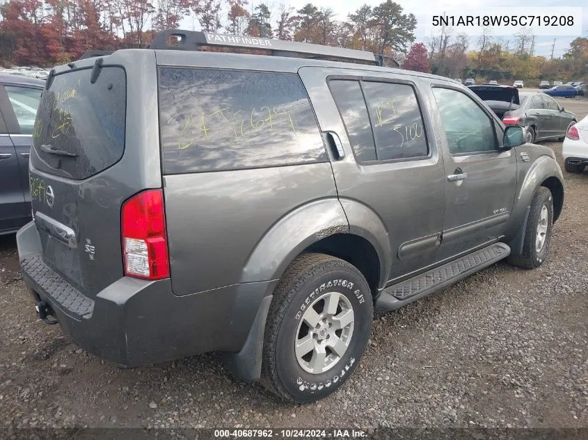 2005 Nissan Pathfinder Se Off-Road VIN: 5N1AR18W95C719208 Lot: 40687962