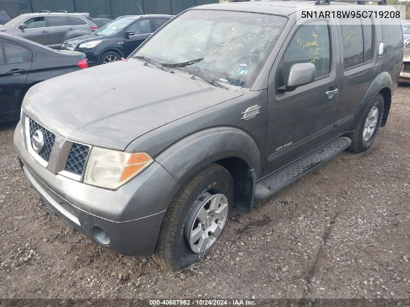 2005 Nissan Pathfinder Se Off-Road VIN: 5N1AR18W95C719208 Lot: 40687962