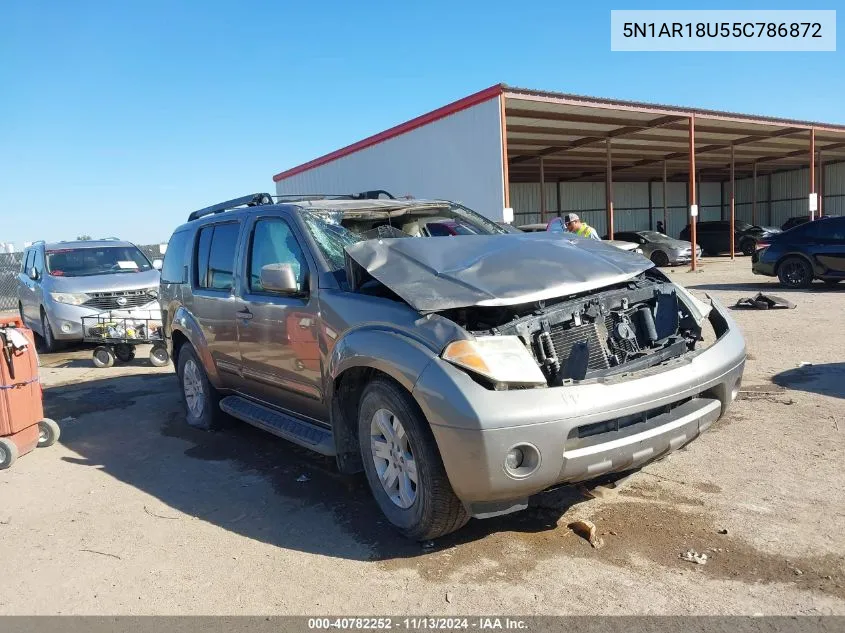 5N1AR18U55C786872 2005 Nissan Pathfinder Le