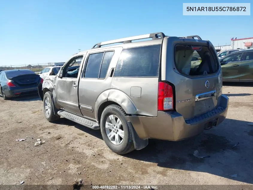 5N1AR18U55C786872 2005 Nissan Pathfinder Le