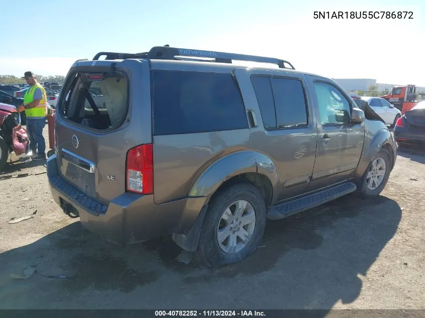 5N1AR18U55C786872 2005 Nissan Pathfinder Le