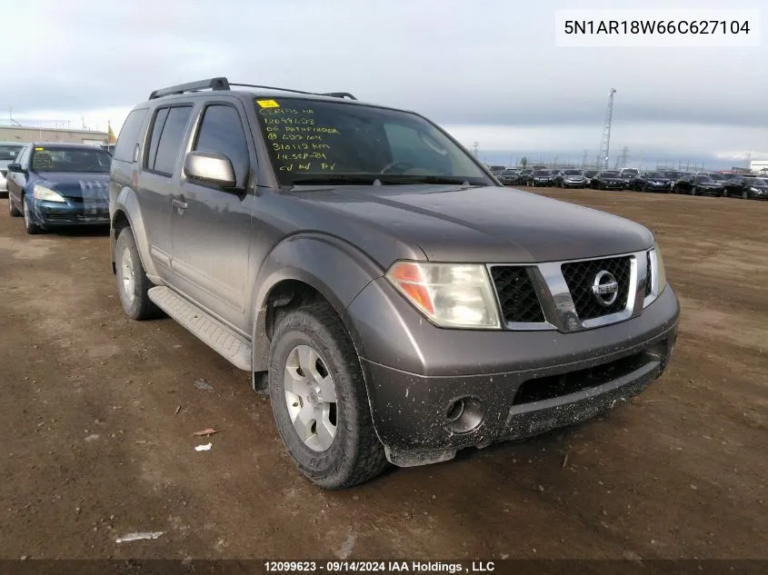 2006 Nissan Pathfinder Le/Se/Xe VIN: 5N1AR18W66C627104 Lot: 12099623