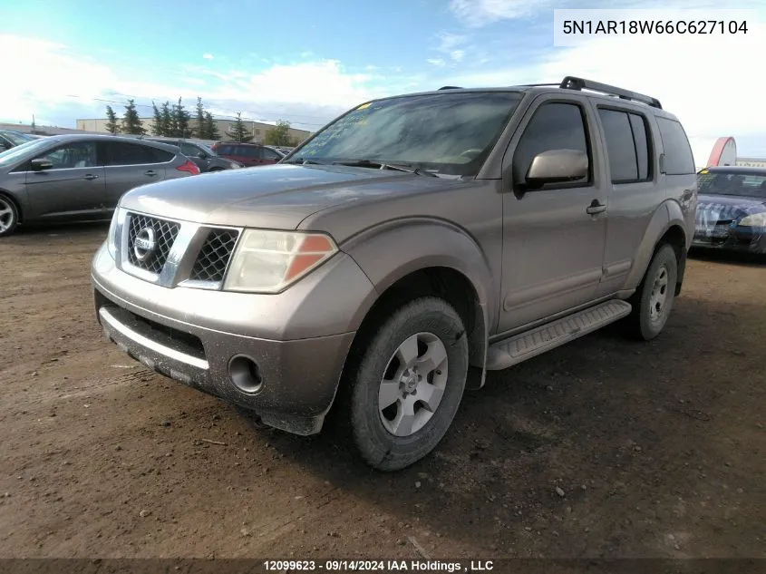 2006 Nissan Pathfinder Le/Se/Xe VIN: 5N1AR18W66C627104 Lot: 12099623