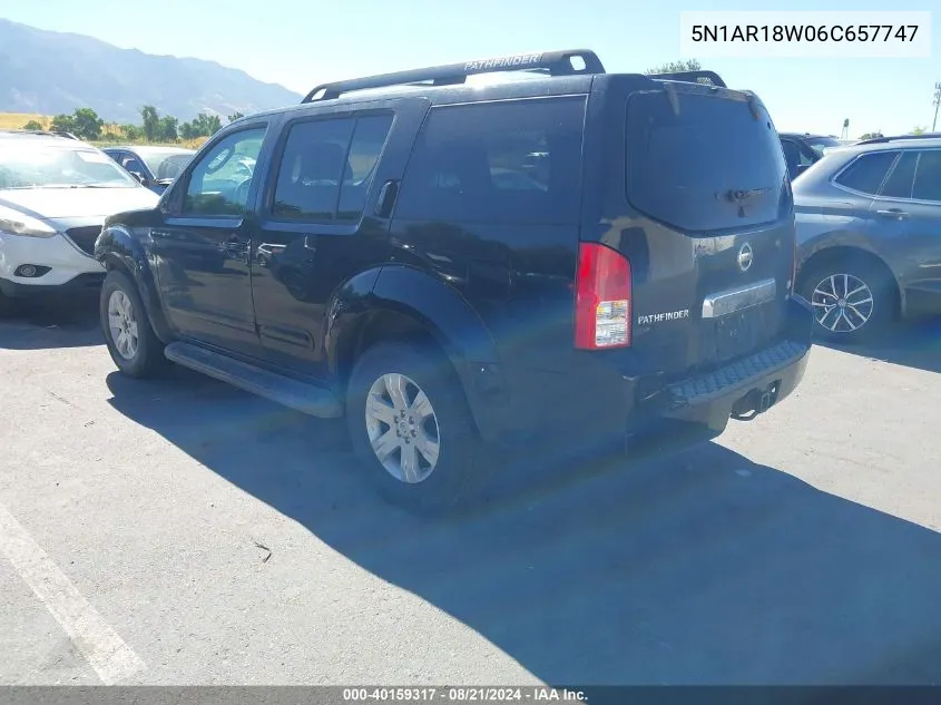 5N1AR18W06C657747 2006 Nissan Pathfinder Le/Se/Xe