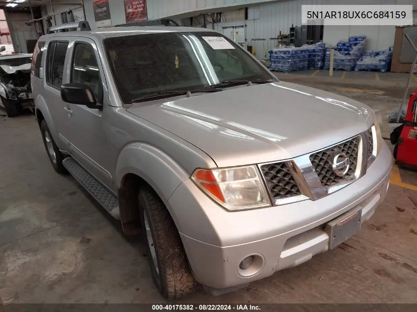 2006 Nissan Pathfinder S VIN: 5N1AR18UX6C684159 Lot: 40175382