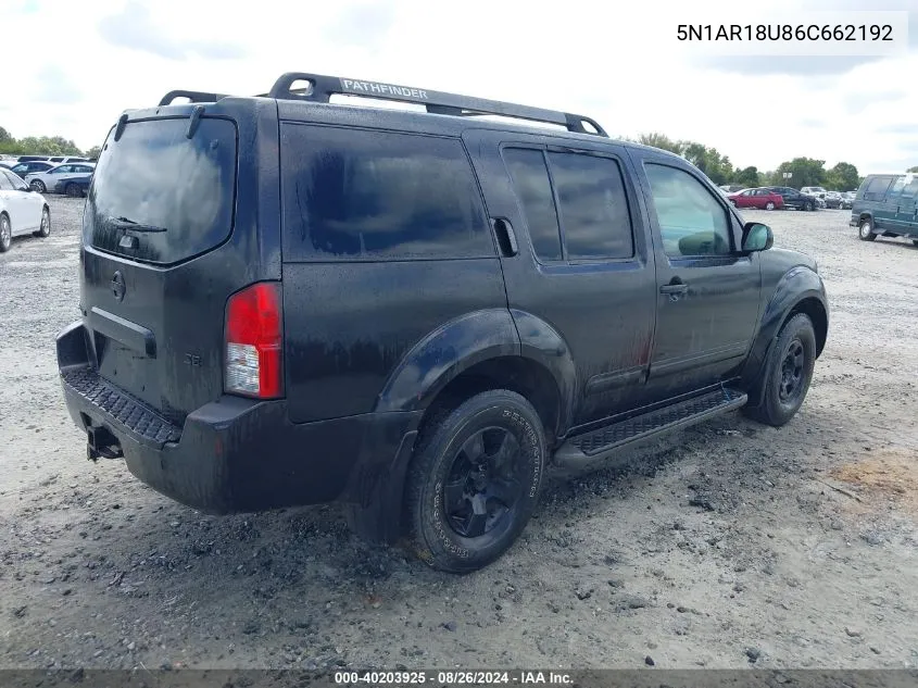 5N1AR18U86C662192 2006 Nissan Pathfinder Se