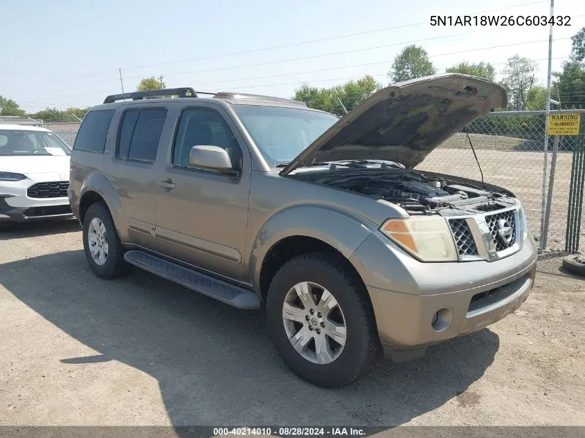 5N1AR18W26C603432 2006 Nissan Pathfinder Le