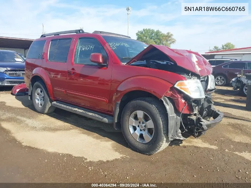 5N1AR18W66C660765 2006 Nissan Pathfinder Se