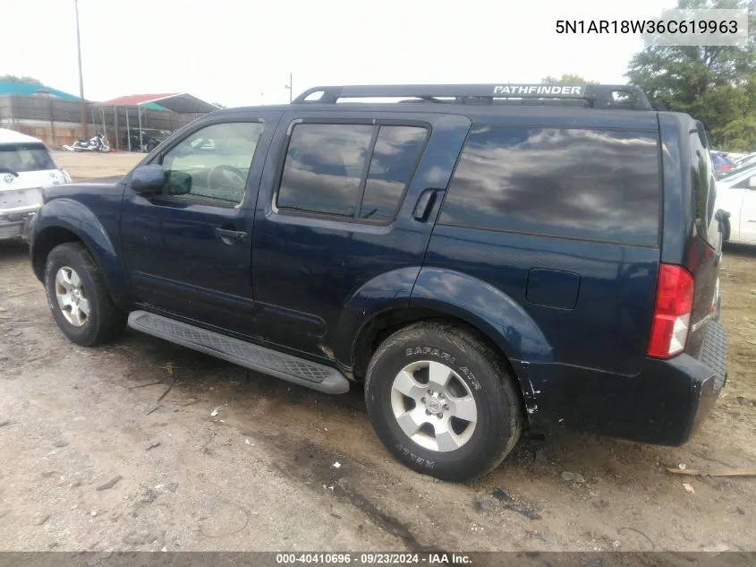 5N1AR18W36C619963 2006 Nissan Pathfinder Se