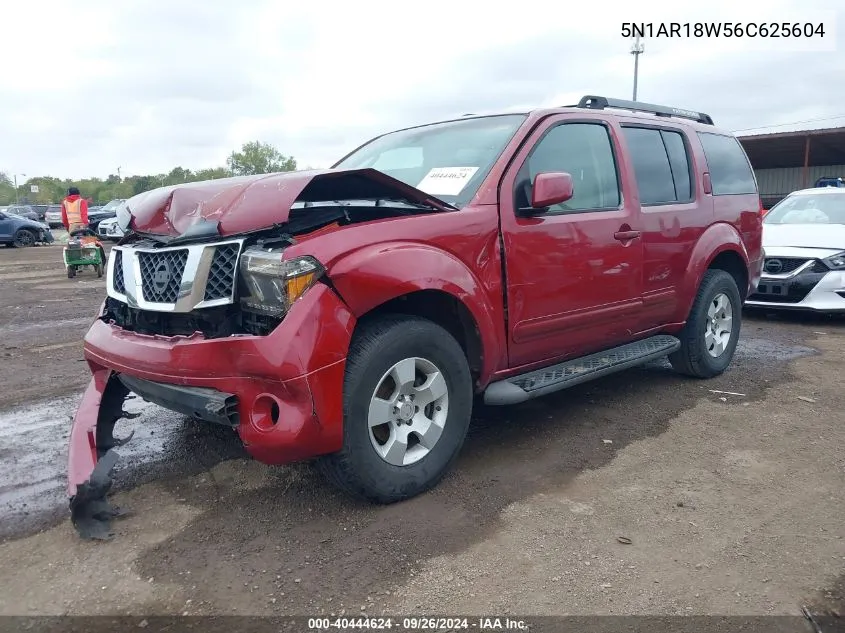 5N1AR18W56C625604 2006 Nissan Pathfinder Se