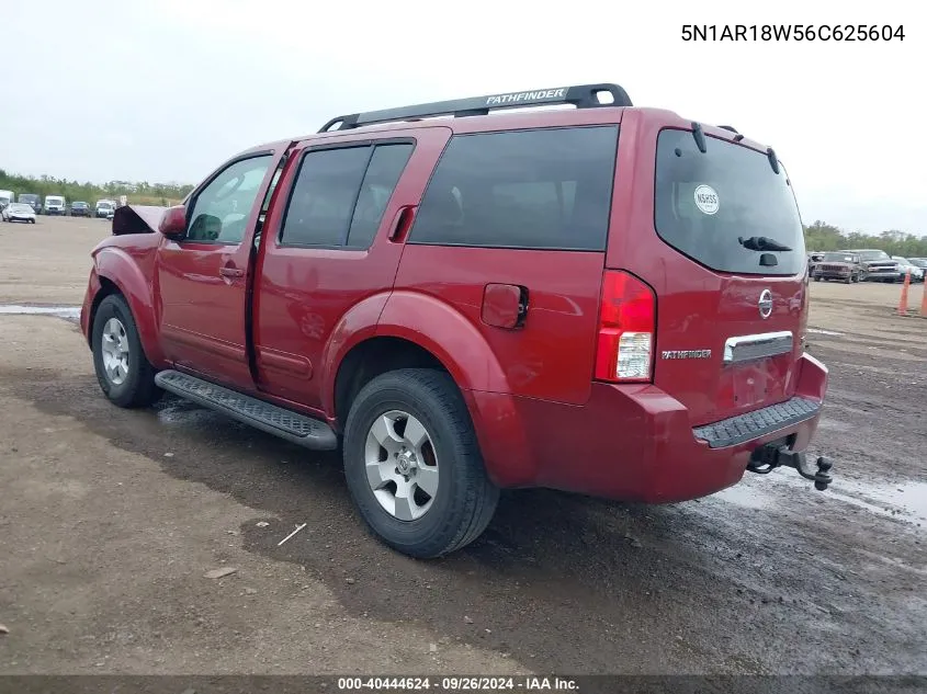 5N1AR18W56C625604 2006 Nissan Pathfinder Se