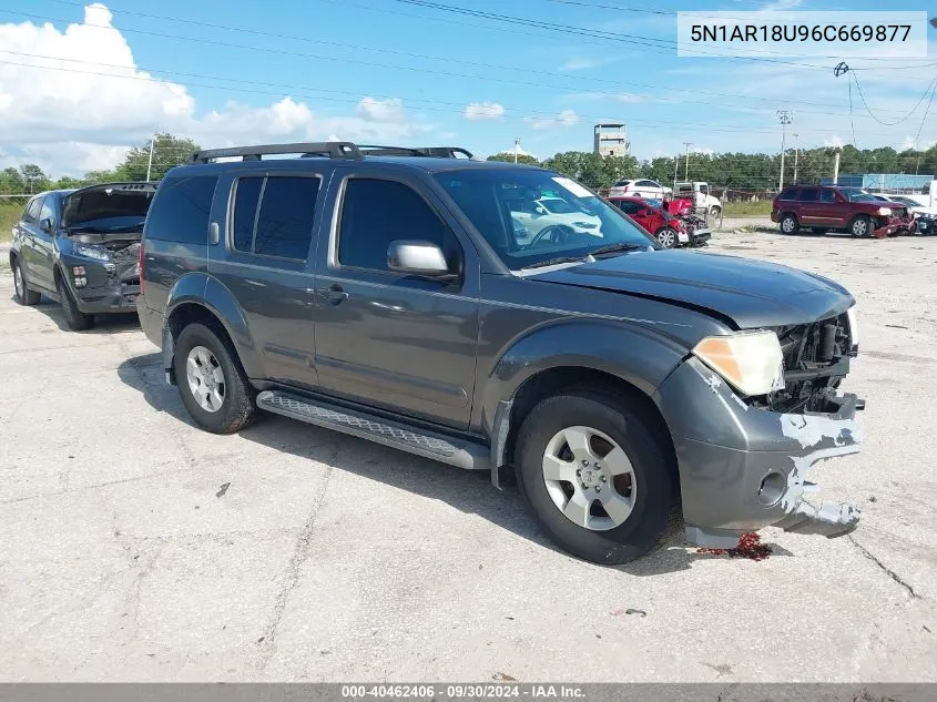 2006 Nissan Pathfinder Se VIN: 5N1AR18U96C669877 Lot: 40462406