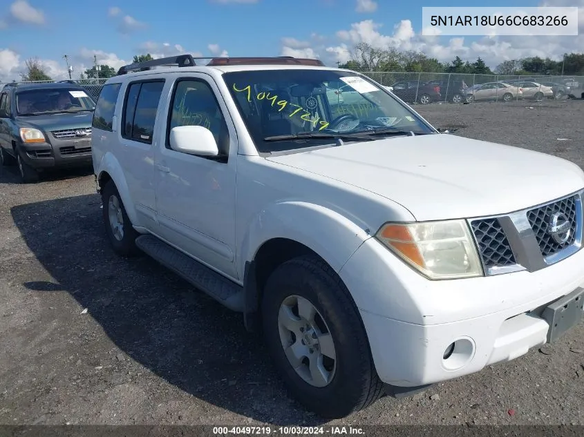 2006 Nissan Pathfinder Se VIN: 5N1AR18U66C683266 Lot: 40497219