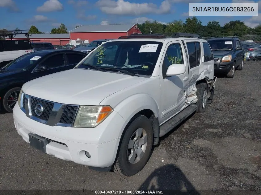 2006 Nissan Pathfinder Se VIN: 5N1AR18U66C683266 Lot: 40497219