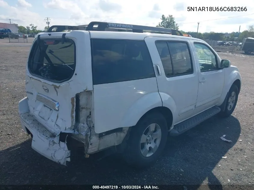 2006 Nissan Pathfinder Se VIN: 5N1AR18U66C683266 Lot: 40497219