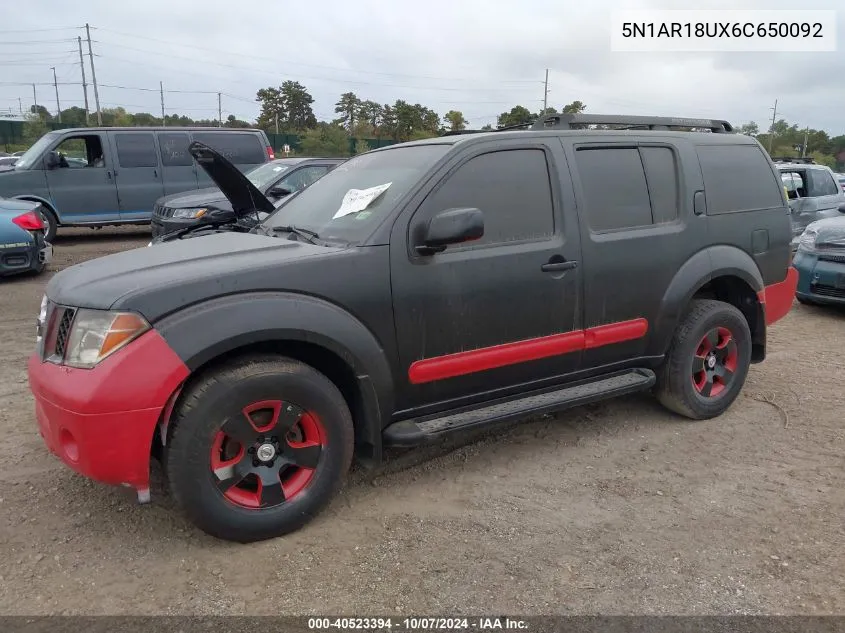 5N1AR18UX6C650092 2006 Nissan Pathfinder Se