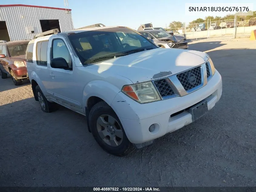 2006 Nissan Pathfinder S VIN: 5N1AR18U36C676176 Lot: 40597522