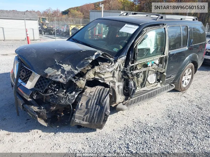 2006 Nissan Pathfinder Le VIN: 5N1AR18W96C601533 Lot: 40666611