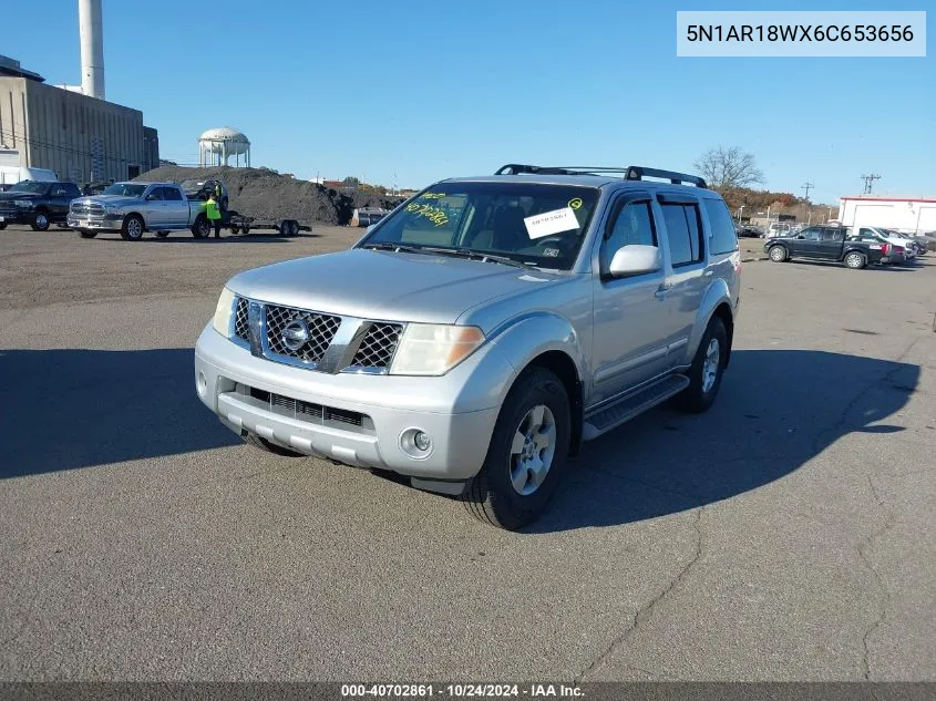 2006 Nissan Pathfinder Le/Se/Xe VIN: 5N1AR18WX6C653656 Lot: 40702861