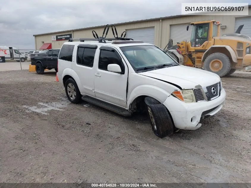 2006 Nissan Pathfinder Le VIN: 5N1AR18U96C659107 Lot: 40754528