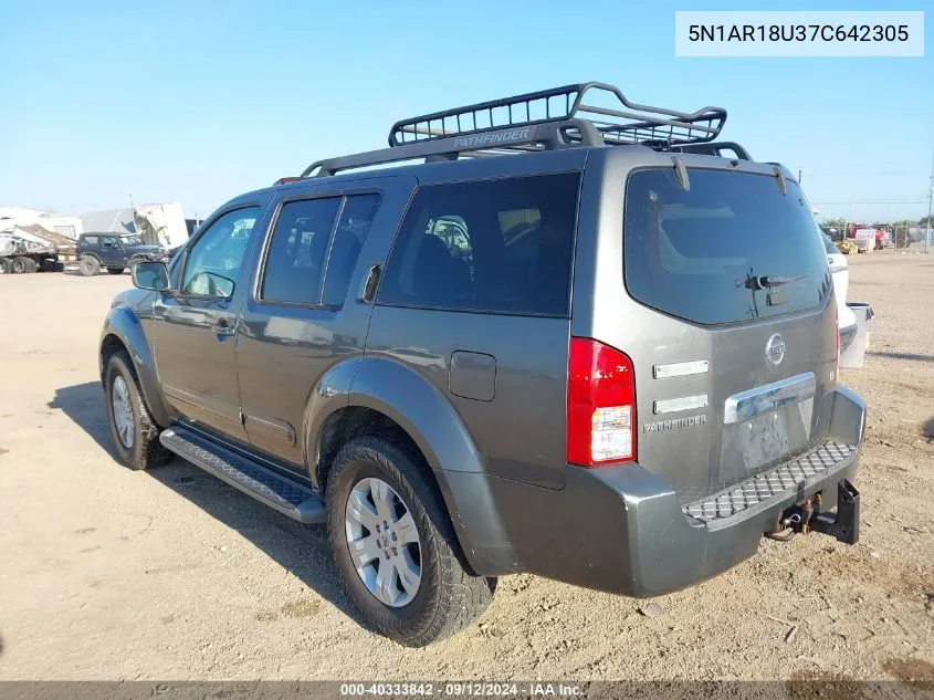 5N1AR18U37C642305 2007 Nissan Pathfinder Le