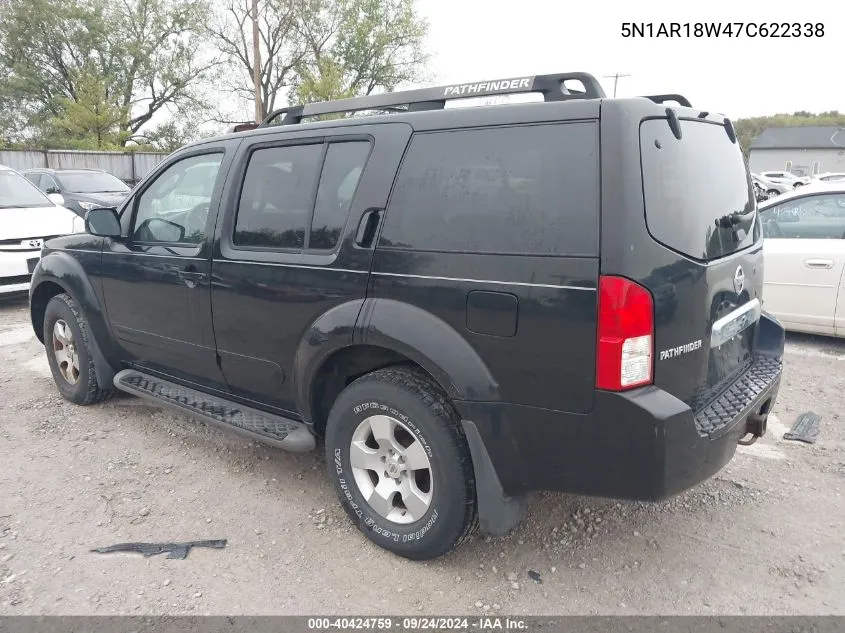 5N1AR18W47C622338 2007 Nissan Pathfinder Se