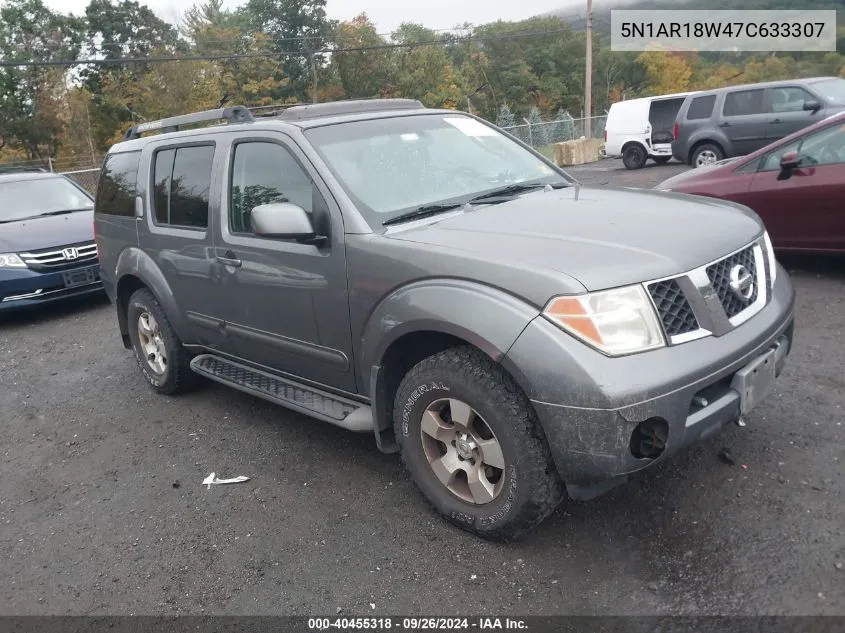 2007 Nissan Pathfinder Se VIN: 5N1AR18W47C633307 Lot: 40455318