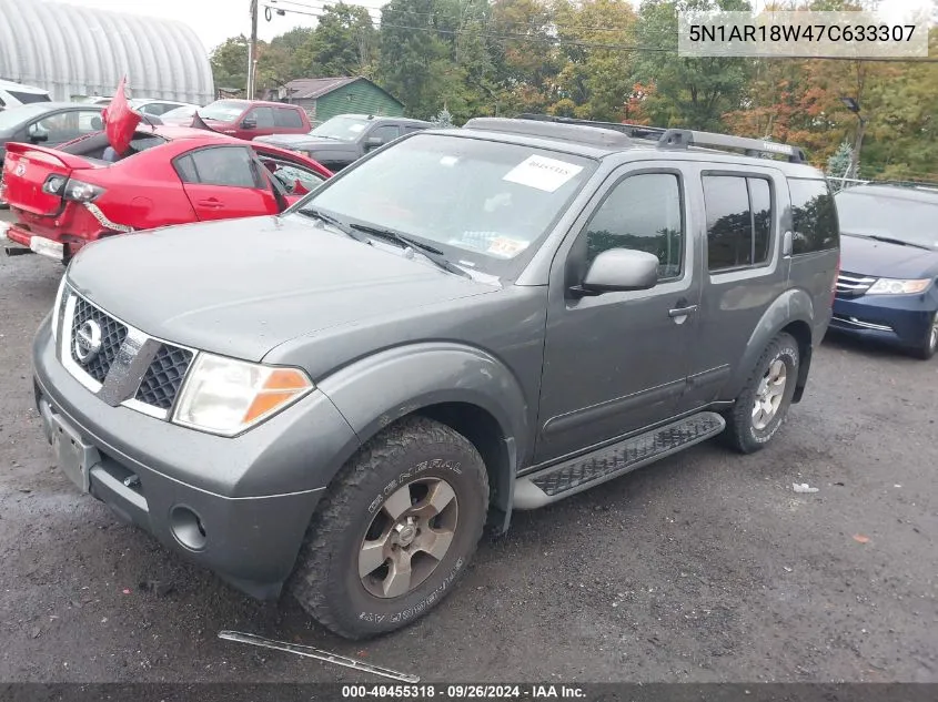 2007 Nissan Pathfinder Se VIN: 5N1AR18W47C633307 Lot: 40455318