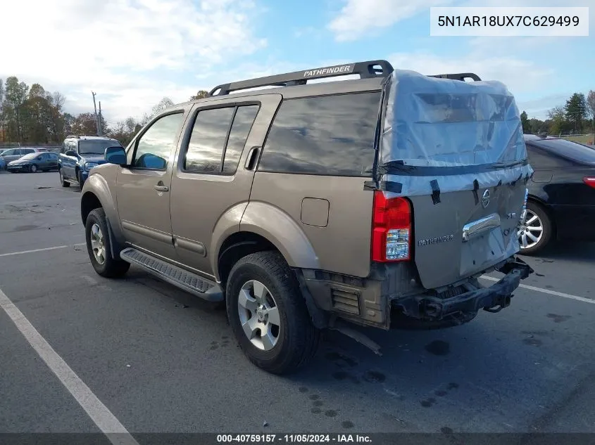 5N1AR18UX7C629499 2007 Nissan Pathfinder Se