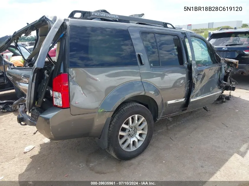 5N1BR18B28C619120 2008 Nissan Pathfinder Le/Se