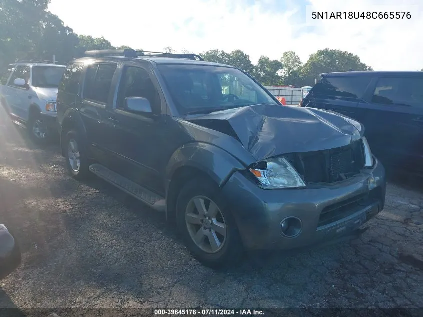 2008 Nissan Pathfinder Se VIN: 5N1AR18U48C665576 Lot: 39845178