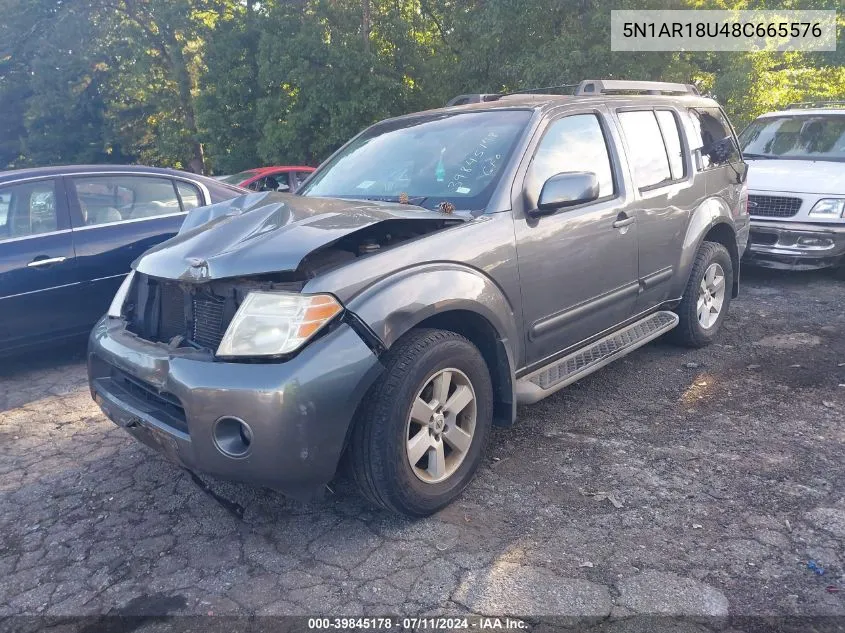 2008 Nissan Pathfinder Se VIN: 5N1AR18U48C665576 Lot: 39845178