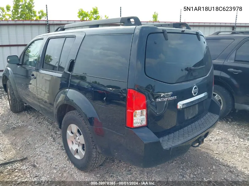 5N1AR18U18C623978 2008 Nissan Pathfinder S